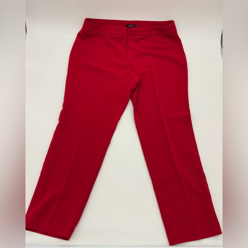 Rafaella Red Straight-Leg Dress Pants – Women’s 16W